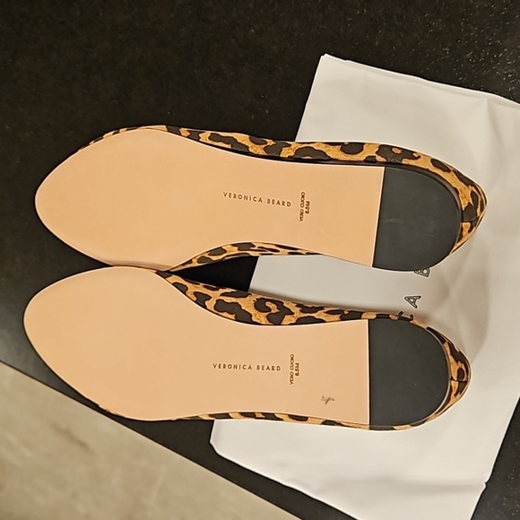 💕VERONICA BEARD💕 Griffin Leopard Canvas Loafer 8.5 New In Box - Picture 13 of 16